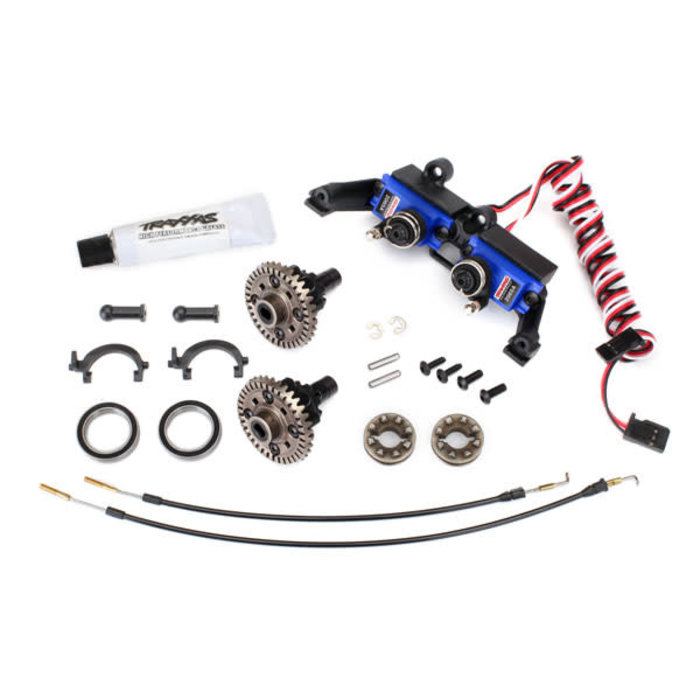 Traxxas 8195 - Differential, locking, front and rear (assembled) (includes T-Lock cables and servo)