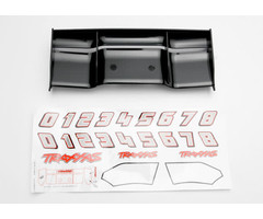 Traxxas 5446 - Wing, Revo® (black)/ decal sheet