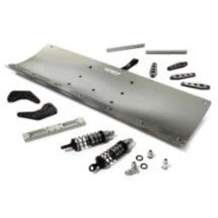 INTEGY C28556GREY - Alloy Machined 400mm Snowplow Kit for Traxxas TRX-4