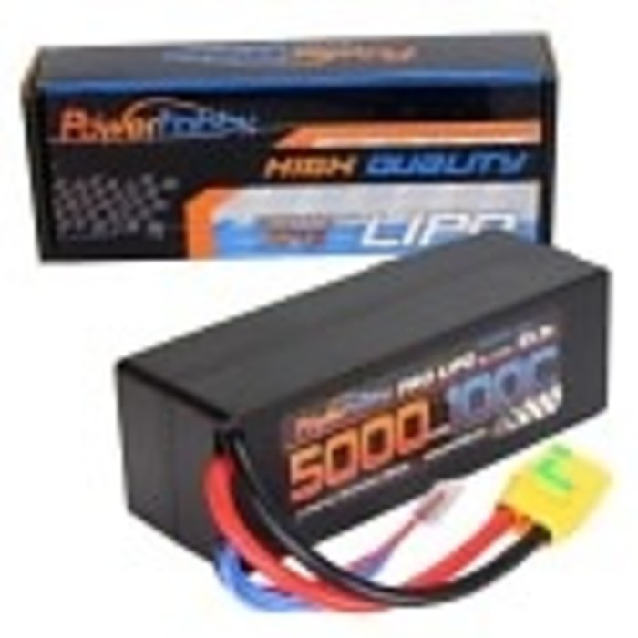 Power Hobby PHB6S5000100CXT90HCS - 6S 22.2V 5000MAH 100C Hard Case Lipo Battery, w/ XT90 Plug