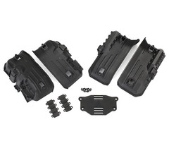 Traxxas 8072 - Fenders, inner, front & rear (2 each)/ rock light covers (8)/ battery plate/ 3x8 flat-head screws (4)