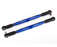 Traxxas 7748X - Toe links, X-Maxx® (TUBES blue-anodized, 7075-T6 aluminum, stronger than titanium) (157mm) (2)/ rod ends, assembled with steel hollow balls (4)/ aluminum wrench, 10mm (1)