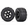 8672 - Tires & wheels, assembled, glued (black wheels, Talon EXT tires, foam inserts) (2) (17mm splined) (TSM rated)