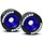 5186A - Wheels, aluminum (blue-anodized) (2)/ 5x8mm ball bearings (4)/ axles (2)/ rubber tires (2)