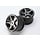 5372X - Wheels, Gemini 3.8" (black chrome) (2) (use with 17mm splined wheel hubs & nuts, part #5353X)