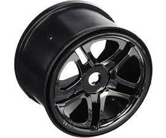 Traxxas 5172A - Wheels, SS (split spoke) 3.8' (black chrome) (2) (use with 17mm splined wheel hubs & nuts, part #5353X) (fits Revo®/T-Maxx®/E-Maxx)