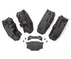 Traxxas 8080 - Fenders, inner (narrow), front & rear (2 each)/ rock light covers (8)/ battery plate/ body mount/ 3x8 flat-head screws (4)/ 2.5x6 CS (10)