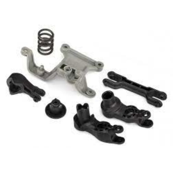 Traxxas 7746 - Steering bellcranks/ bellcrank support/servo saver/ servo saver spring/ draglink/ 3x20mm shoulder screws (2)