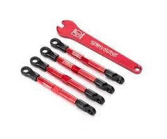 Traxxas TOE LINKS ALUMINUM RED
