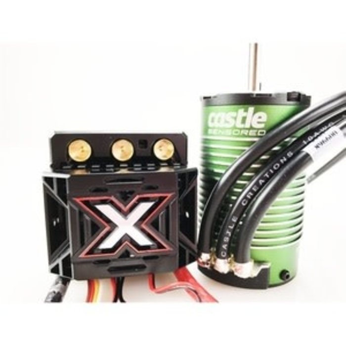 CASTLE CREATIONS CSE010-0145-03 - MONSTER X 25.2V ESC, 8A Peak BEC w/ 1515-2200 KV Sensored Motor *REPLACES CSE010-0145-01* 1/8 Scale