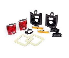 Traxxas 8135 - Tail lights, left & right (assembled)/ tail light retainers, left & right/ side marker lights (assembled) (2)/ side marker retainers (2)/ mounting tape (2)/ 1.6x5 BCS (self-tapping) (4)/ 2.6x8 BCS (2) (fits #8130 body)