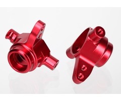 Traxxas 6837R - Steering blocks, 6061-T6 aluminum (red-anodized), left & right