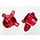 6837R - Red Aluminum Steering Blocks (L&R)