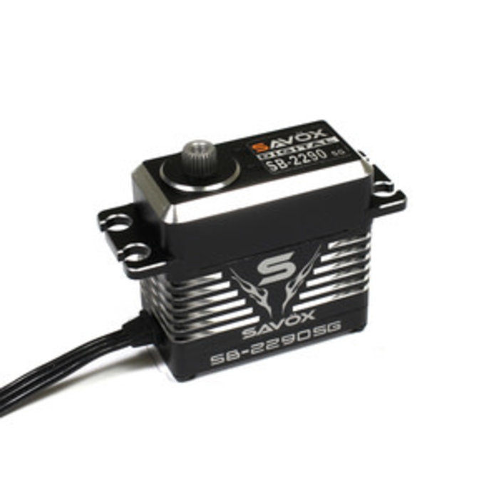 Savox SAVSB2290SG - Monster Torque Brushless Servo, Black Edition 0.11sec / 972.1oz @ 8.4v