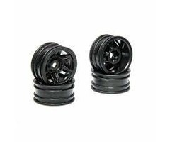 Axial AXI40002 - 1.0 Rockster Wheels Black (4pcs): SCX24