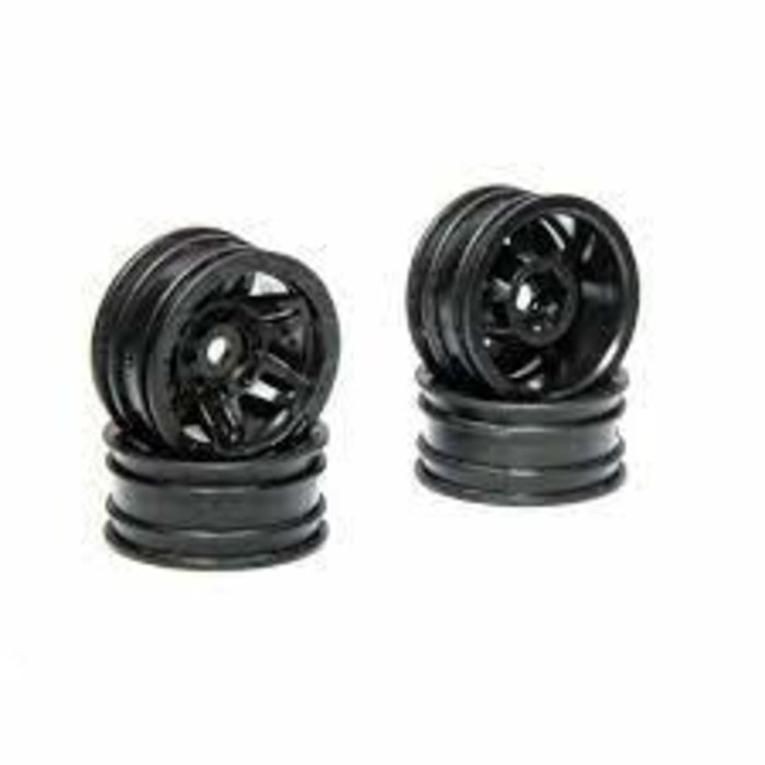 Axial AXI40002 - 1.0 Rockster Wheels Black (4pcs): SCX24