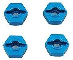 Redcat Racing Aluminum Wheel Hex(Blue)(12mm)(4pc)