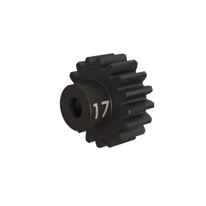 Traxxas 3947X - Gear, 17-T pinion (32-p), heavy duty (machined, hardened steel) (fits 3mm shaft)/ set screw