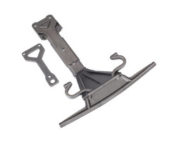 Traxxas 8537 - Skidplate, front (plastic)/ support plate (steel)