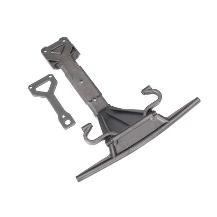 Traxxas 8537 - Skidplate, front (plastic)/ support plate (steel)