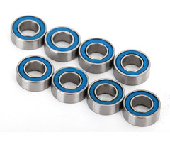Traxxas Ball bearings, blue rubber sealed (4x8x3mm) (8)
