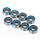 Ball bearings, blue rubber sealed (4x8x3mm) (8)