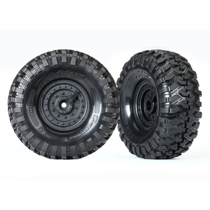 Traxxas 8273 - Tires and wheels, assembled, glued (Tactical 1.9' wheels, Canyon Trail 4.6x1.9' tires) (2)