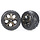 3776A - Tires & wheels, assembled, glued (All-Star black chrome wheels, Anaconda® tires, foam inserts) (nitro rear/ electric front) (1 left, 1 right)