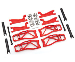 Traxxas 8995R - Suspension Kit, WideMaxx®, Red (includes front & rear suspension arms, front toe links, outer half shafts (extended), rear shock springs)