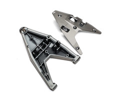 Traxxas 8533X - Suspension arm, lower left/ arm insert (satin black chrome-plated) (assembled with hollow ball)