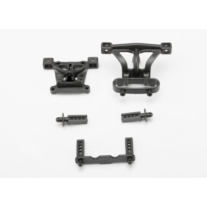 Traxxas 7015 - Body mounts, front & rear/ body mount posts, front & rear