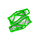 8999G - Suspension arms, lower, green (left and right, front or rear) (2) (for use with #8995 WideMaxx® suspension kit)