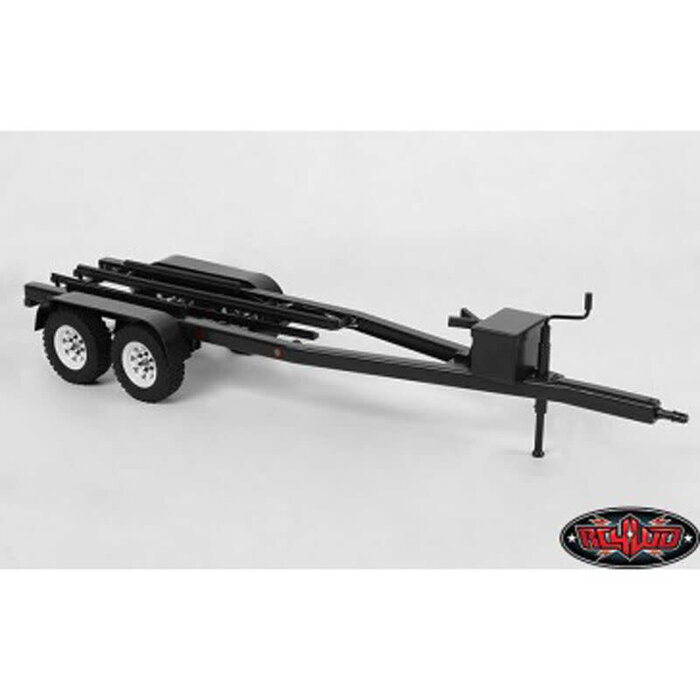 INTEGY C27640BLACK - Machined Alloy Dual Axle Boat Trailer Kit for 1/10 Scale RC 670x190x160mm C27640BLACK