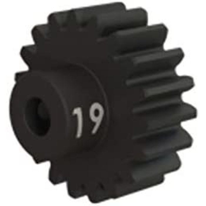 Traxxas 3949X - Gear, 19-T Pinion (32-p), Heavy Duty (machined, hardened steel) (fits 3mm shaft)/ set screw