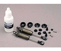 Traxxas 4760 - SHOCKS, LONG (HARD-ANODIZED & PTFE-COATED T6 ALUMINUM) W/O SPRINGS (FRONT) (2)