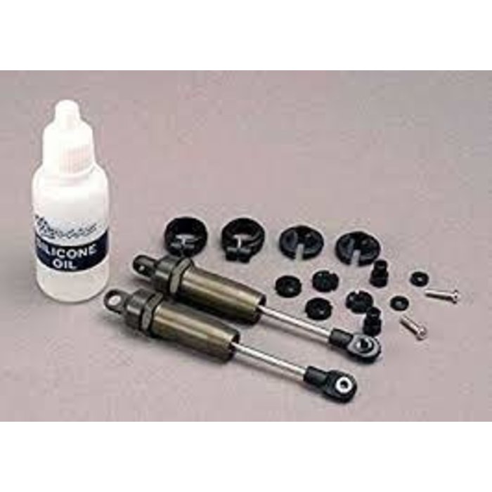 Traxxas 4760 - SHOCKS, LONG (HARD-ANODIZED & PTFE-COATED T6 ALUMINUM) W/O SPRINGS (FRONT) (2)