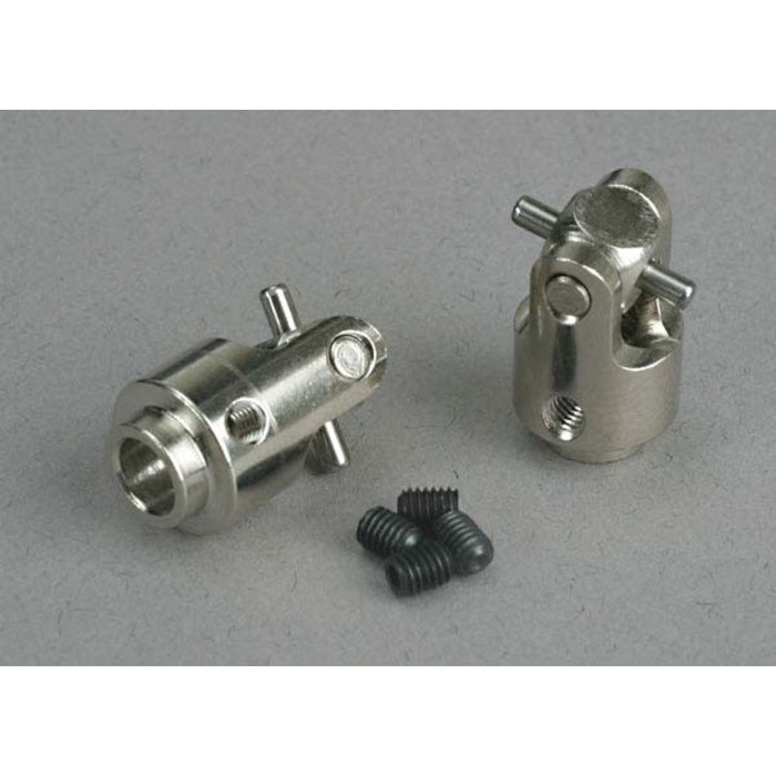 Traxxas 4628X - Differential output yokes, hardened steel (w/ U-joints) (2)