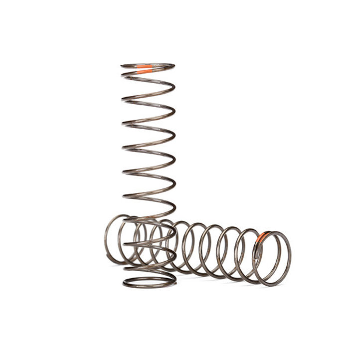 Traxxas 8044 - Springs, shock (natural finish) (GTS) (0.39 rate, orange stripe) (2)