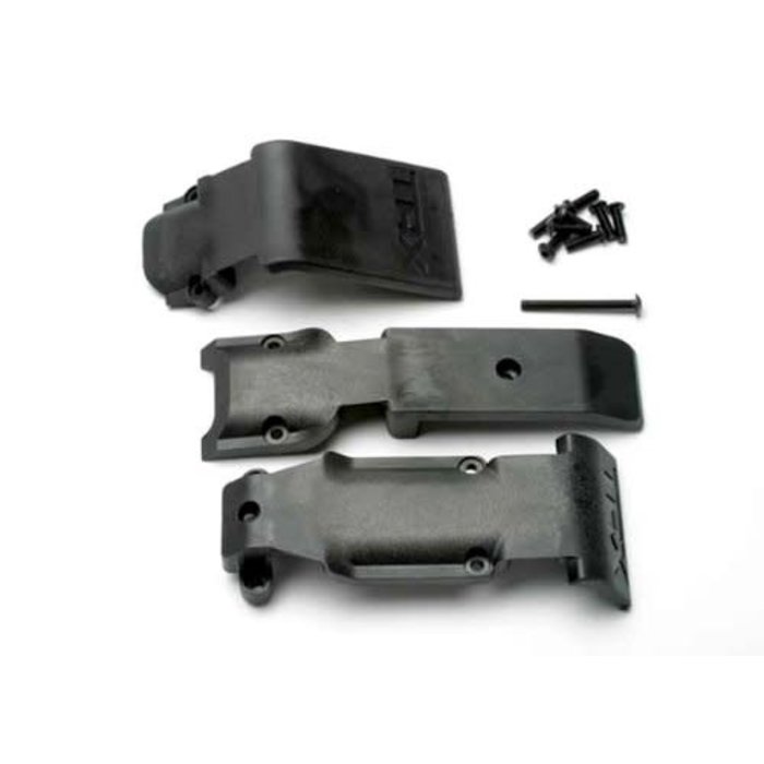 Traxxas 5337 - Skid plate set, front (2 pieces, plastic)/ skid plate, rear (1 piece, plastic)