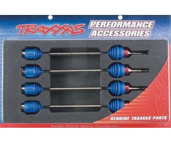 Traxxas 5451R - Driveshafts, Revo®/ E-Revo® (first generation)/ T-Maxx®/ E-Maxx (steel constant-velocity) (assembled w/inner & outer dust boots) (for models w/ 6mm axles) (4)