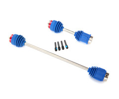 Traxxas 5650R - Driveshafts, center (steel constant-velocity) front (1)/ rear (1), assembled with inner and outer dust boots (fits first generation E-Revo® & Summit)