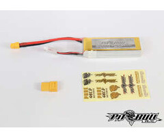 Pit Bull Xtreme RC PBTPBB22A50C3S - Pure Gold 50c 3s 2200mAh 11.1V Softcase Lipo Battery, w/ LED Battery Check - XT60 +Deans Plug