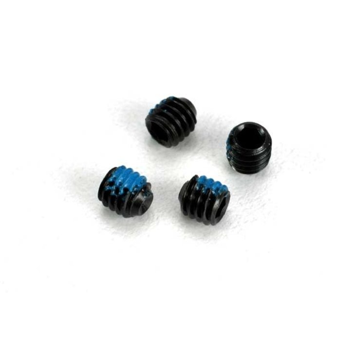 Traxxas 4897 - Screws, set (grub) 4mm (6) (w/ threadlock)