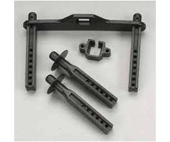 Traxxas 4914R - Body mount posts, front (2)/ body mount, rear/ body mount screw pins (4)