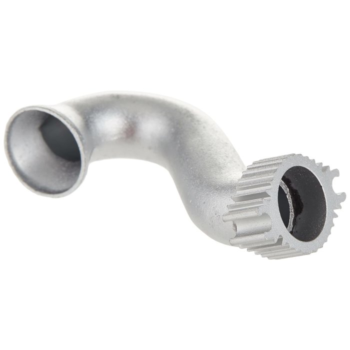 Traxxas 5340 - Header, exhaust (tubular aluminum, silver anodized) (TRX® 2.5, 2.5R)