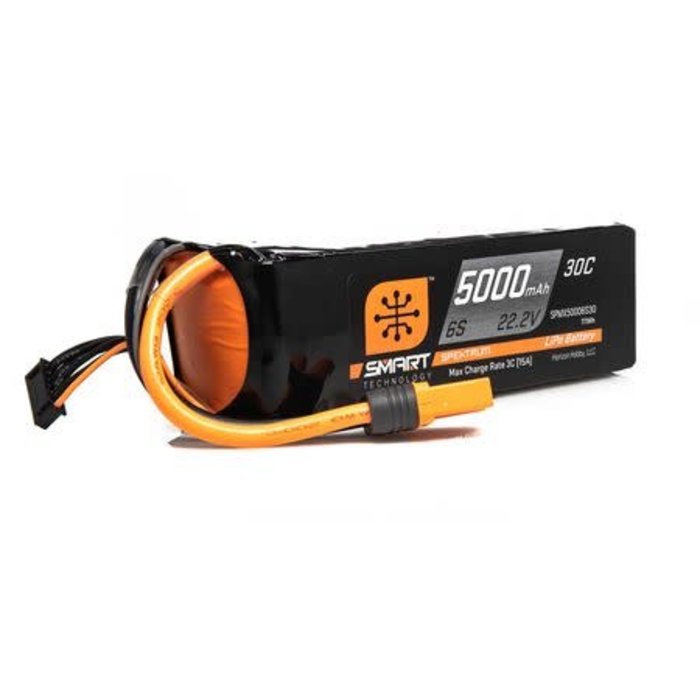 SPEKTRUM SPMX50006S30 - 5000mAh 6S 22.2V Smart LiPo 30C; IC5