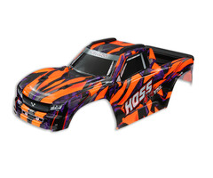 Traxxas 9011A - Body, Hoss® 4X4 VXL, Orange (painted, decals applied) (assembled with front & rear body mounts and rear body support for clipless mounting)