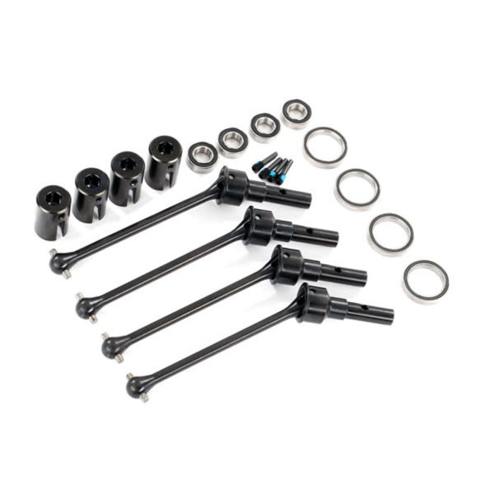 Traxxas 8950X - Driveshafts, steel constant-velocity (assembled), front or rear (4) (#8654, 8654G, or 8654R and #7758, 7758G, or 7758R required for a complete set)