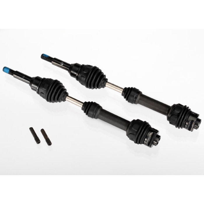 Traxxas 6851R - Driveshafts, front, steel-spline constant-velocity (complete assembly) (2)