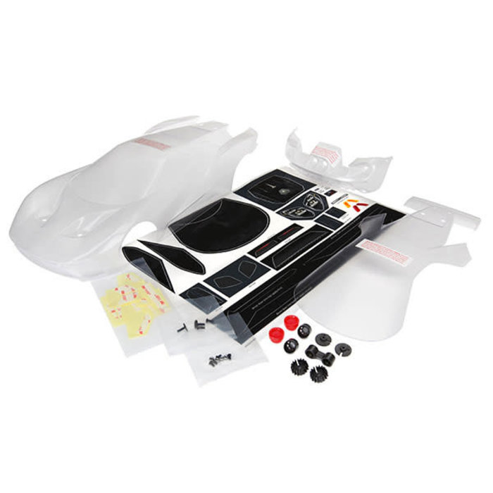 Traxxas 8311 - Body, Ford GT (clear, requires painting)/ decal sheet (includes tail lights, exhaust tips, & mounting hardware)
